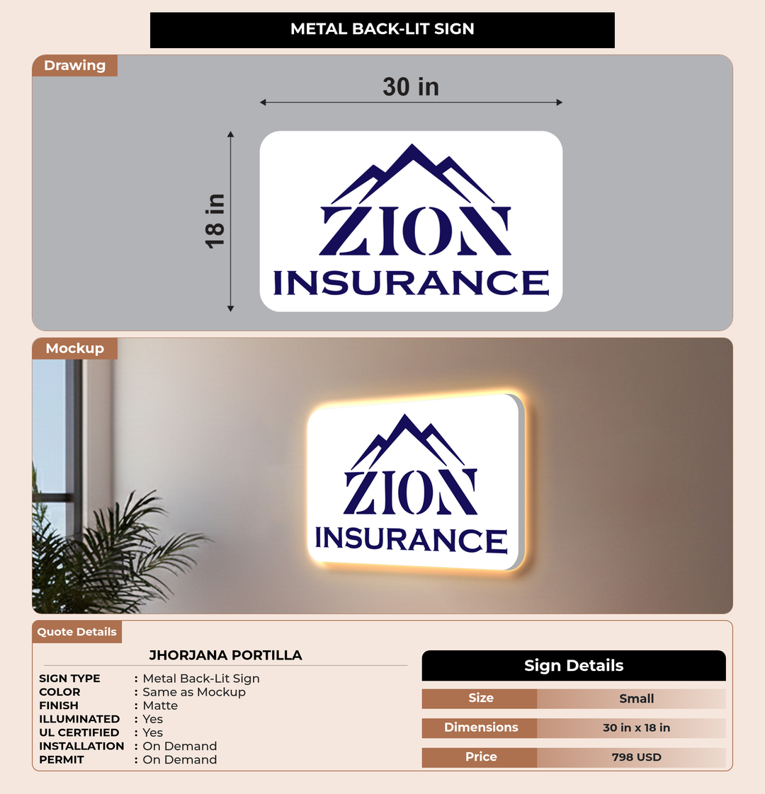 CUSTOM MOCKUP SIGN FOR Jhorjana Portilla