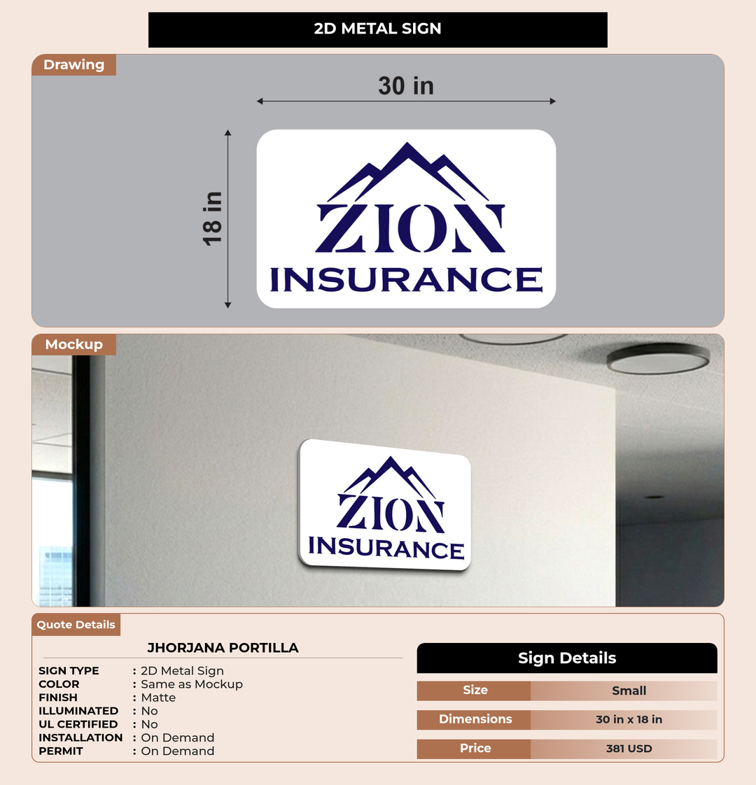 CUSTOM MOCKUP SIGN FOR Jhorjana Portilla