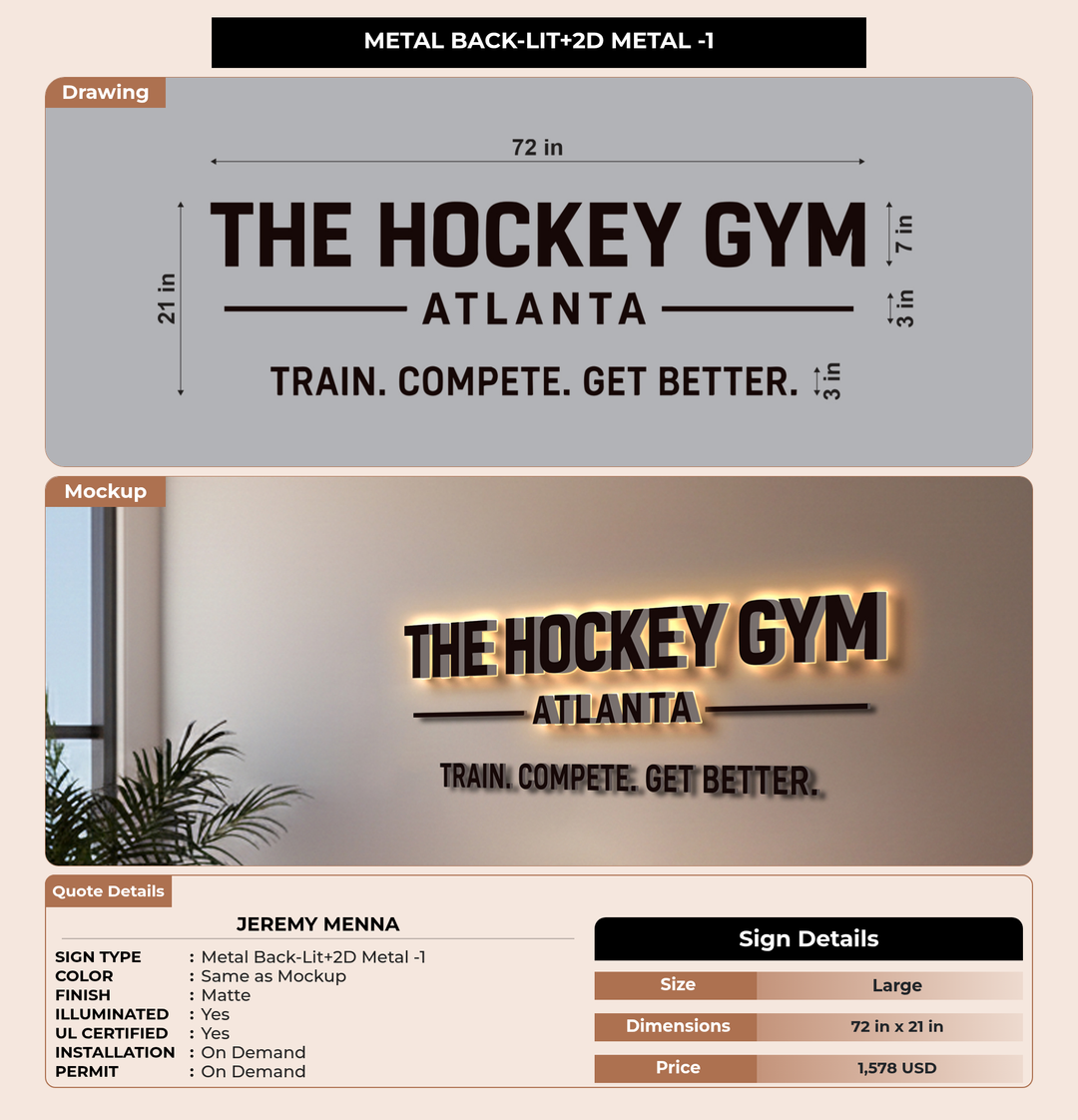 CUSTOM MOCKUP SIGN FOR Jeremy Menna