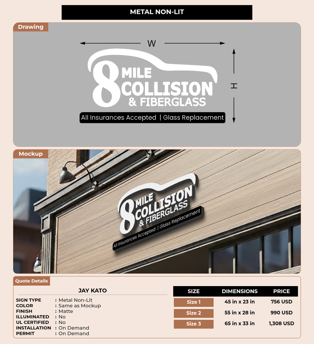 CUSTOM MOCKUP SIGN FOR Jay kato