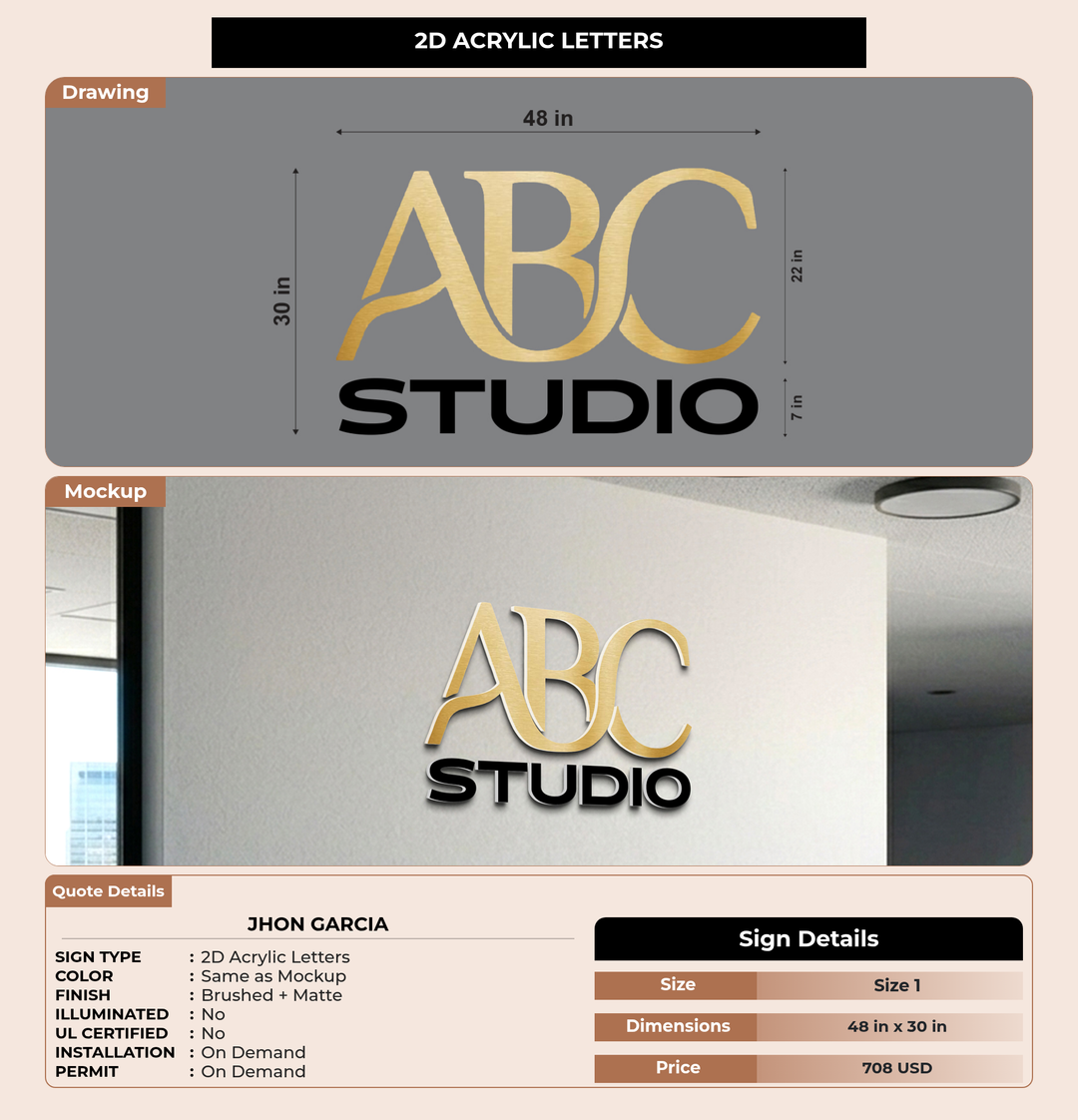 CUSTOM MOCKUP SIGN FOR Jhon Garcia