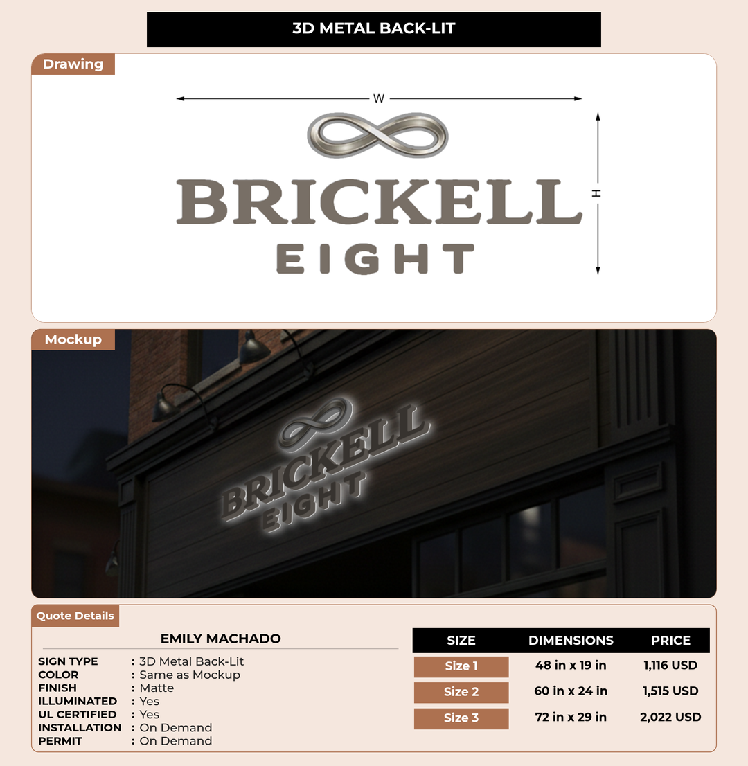 CUSTOM MOCKUP SIGN FOR Emily Machado