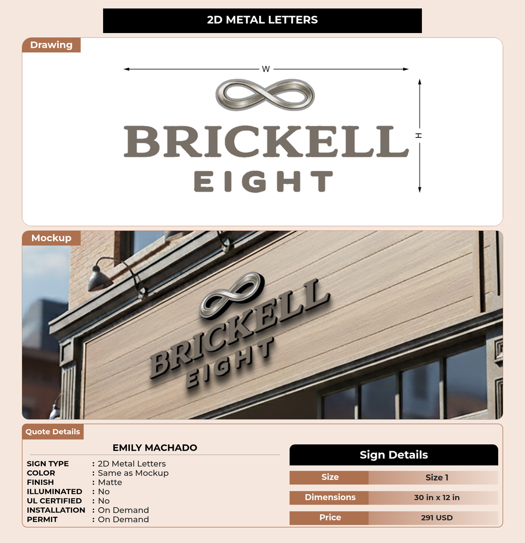 CUSTOM MOCKUP SIGN FOR Emily Machado