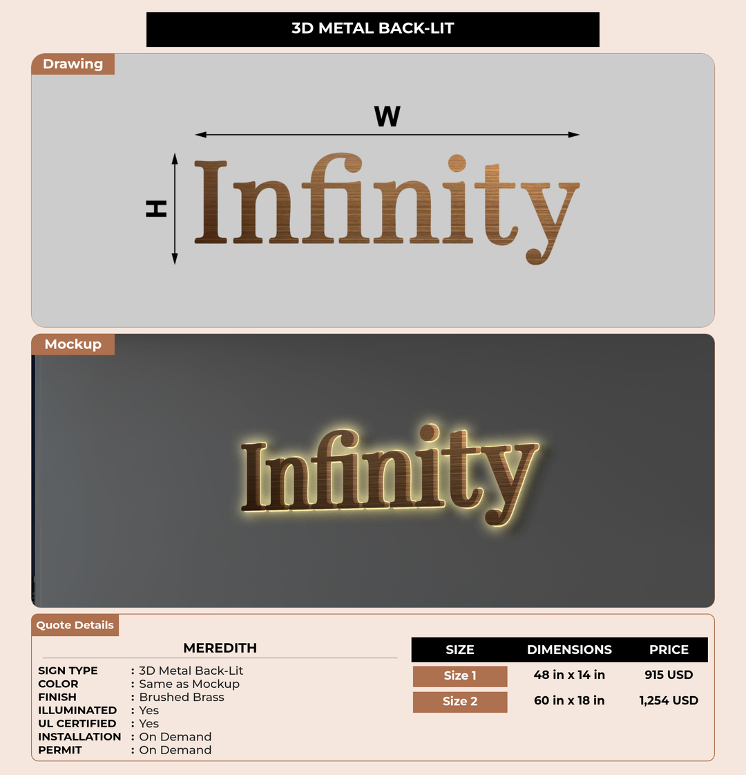 CUSTOM MOCKUP SIGN FOR Meredith