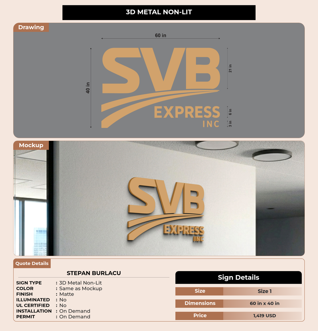 CUSTOM MOCKUP SIGN FOR STEPAN BURLACU