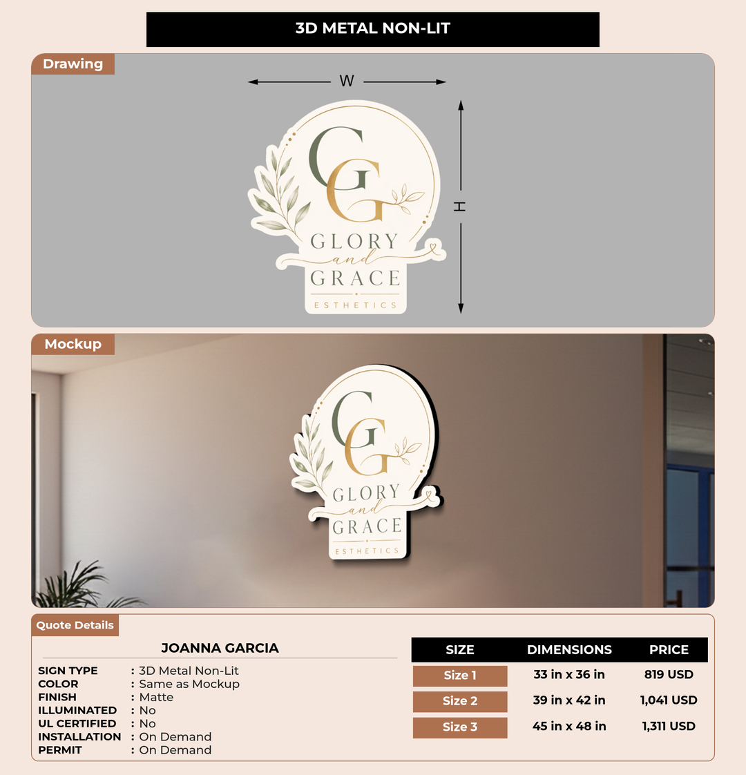 CUSTOM MOCKUP SIGN FOR Joanna Garcia