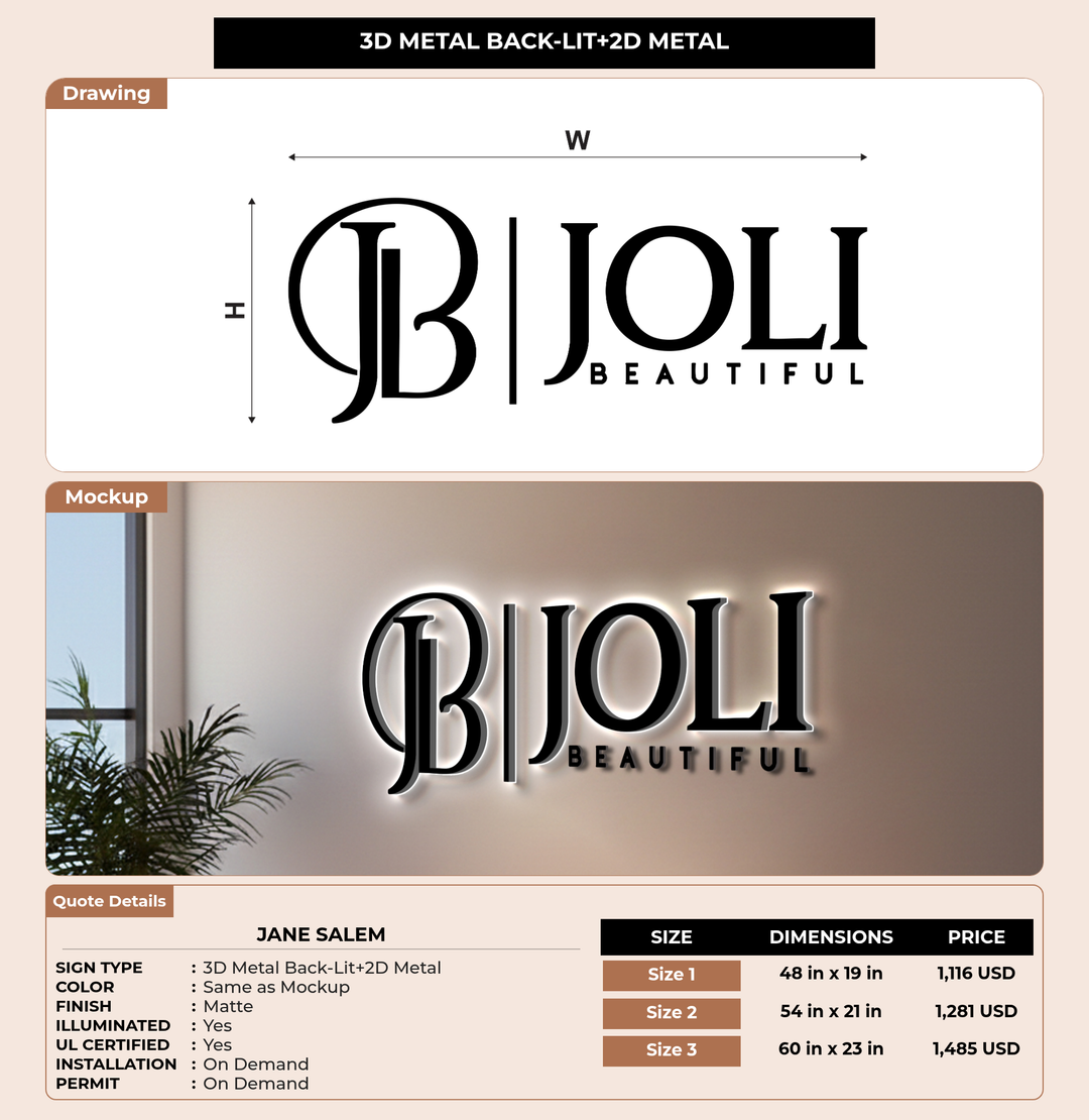 CUSTOM MOCKUP SIGN FOR Jane Salem