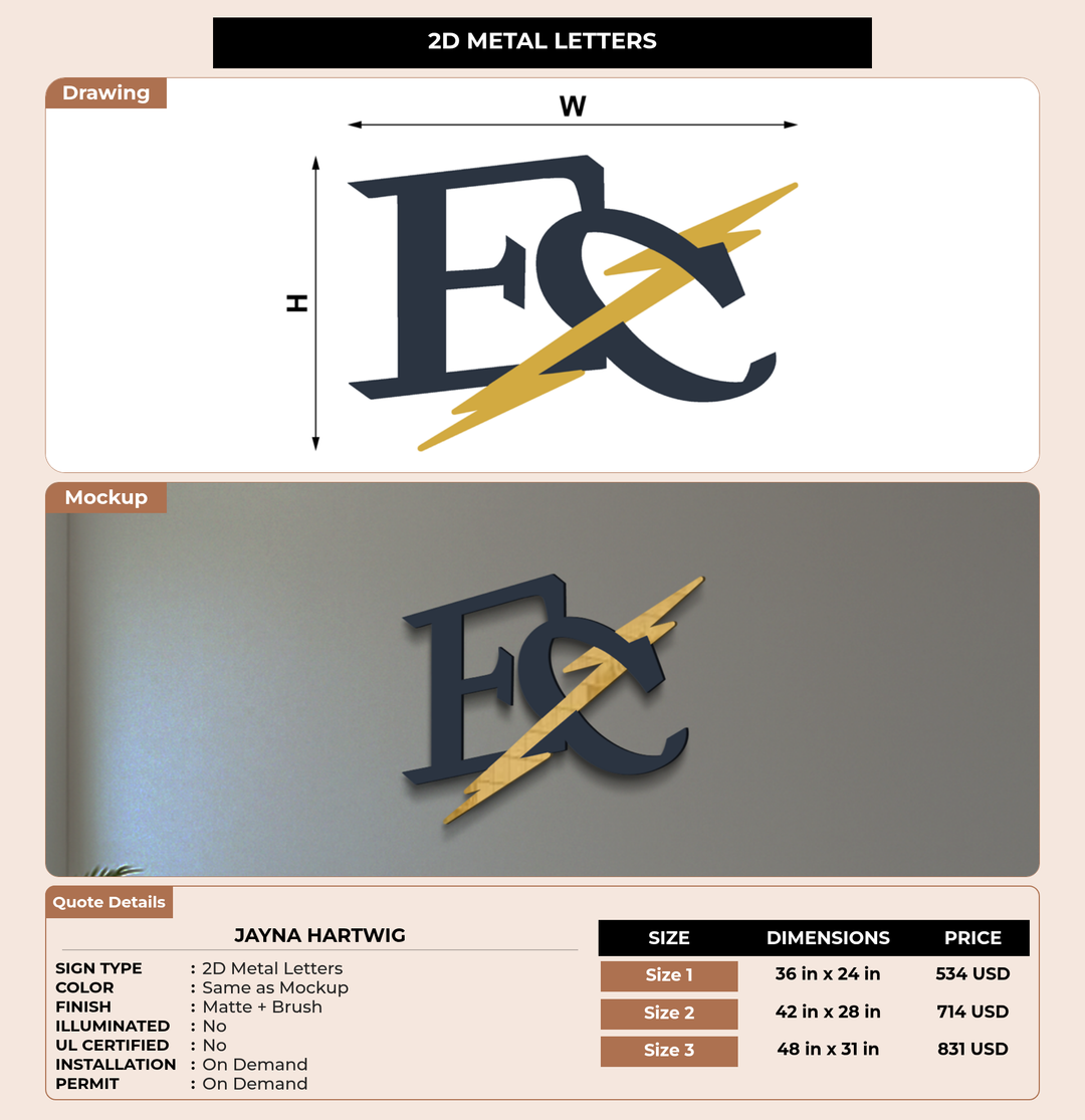 CUSTOM MOCKUP SIGN FOR Jayna Hartwig