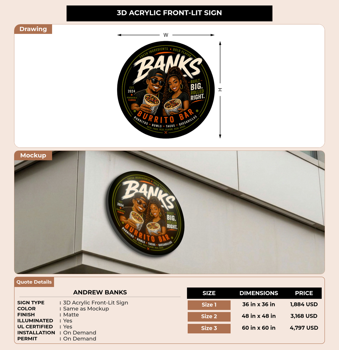 CUSTOM MOCKUP SIGN FOR Andrew Banks