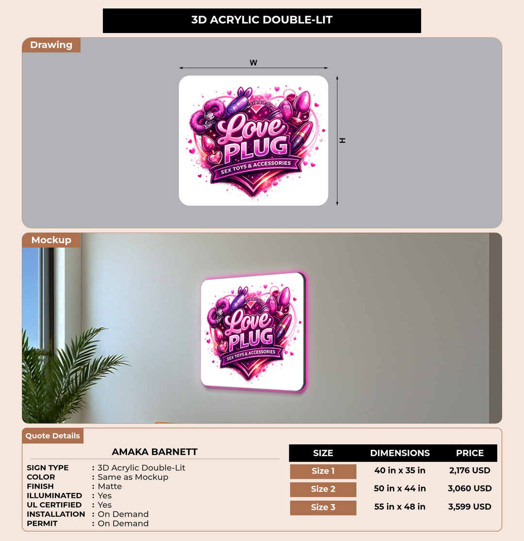 CUSTOM MOCKUP SIGN FOR Amaka Barnett