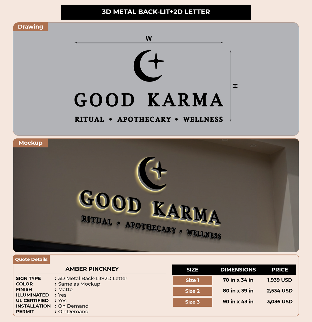 CUSTOM MOCKUP SIGN FOR Amber Pinckney