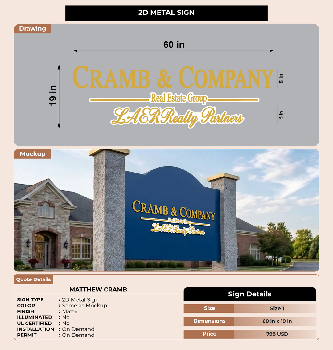 CUSTOM MOCKUP SIGN FOR Matthew Cramb