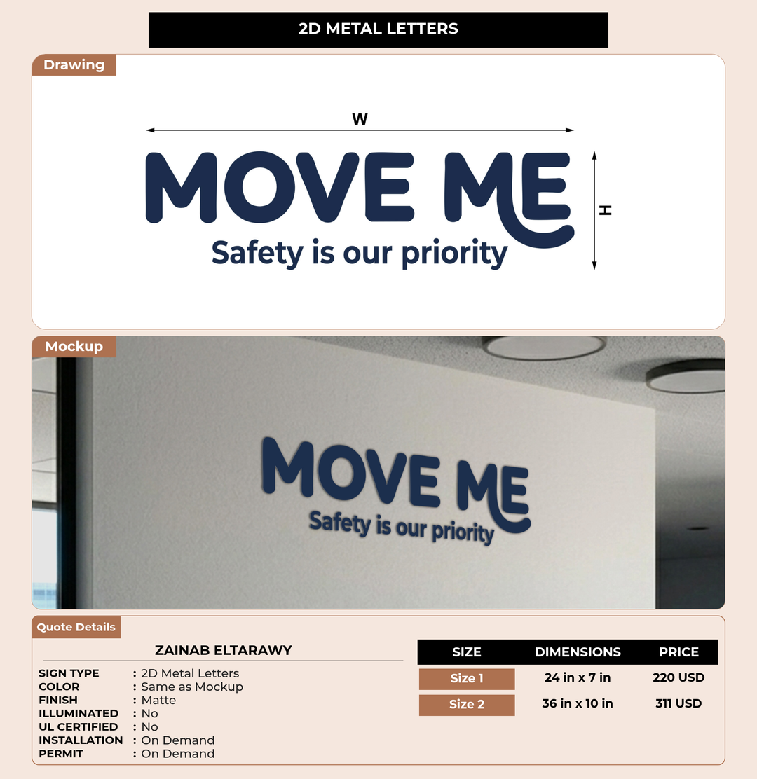CUSTOM MOCKUP SIGN FOR Zainab Eltarawy