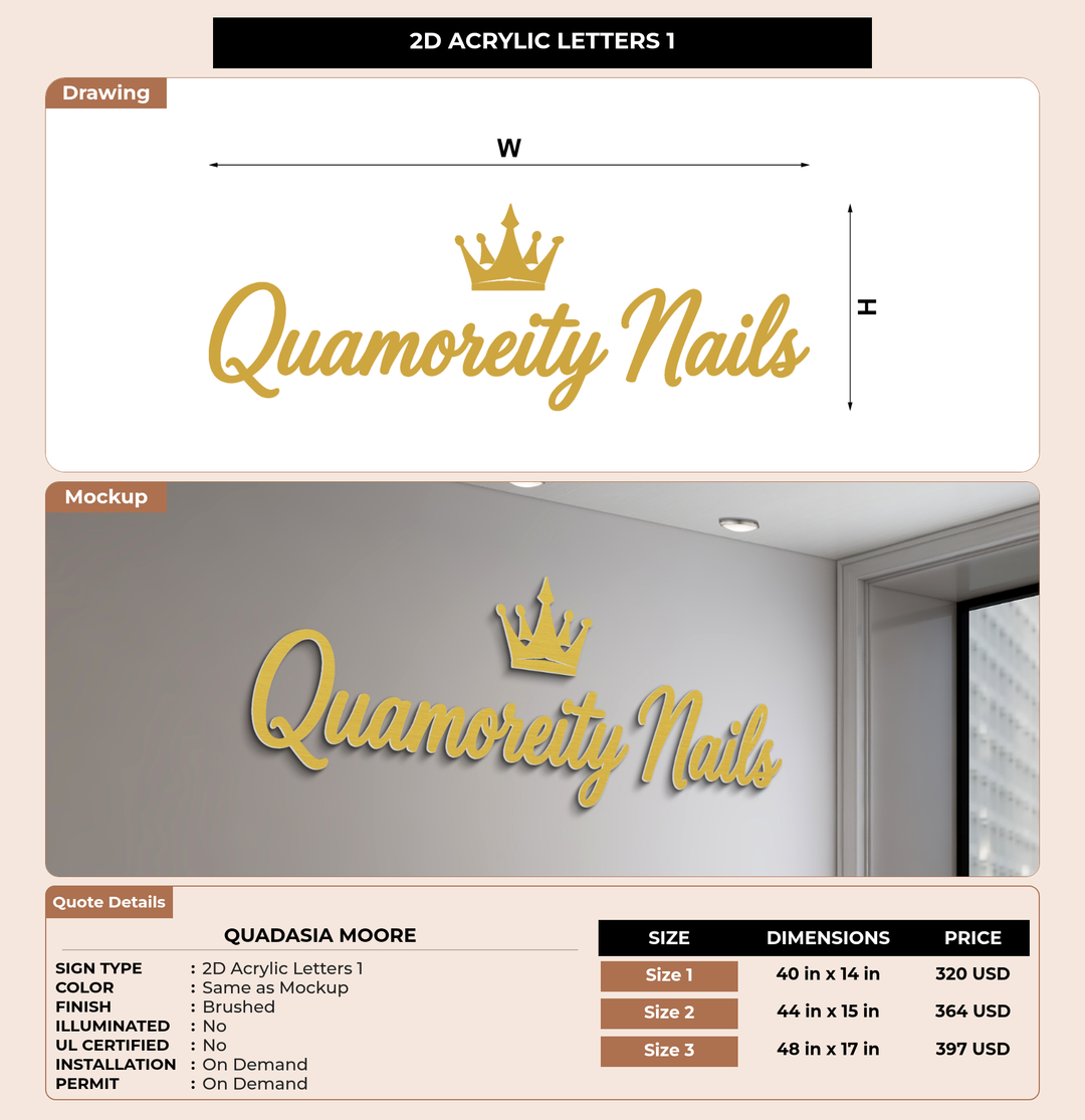 CUSTOM MOCKUP SIGN FOR Quadasia Moore