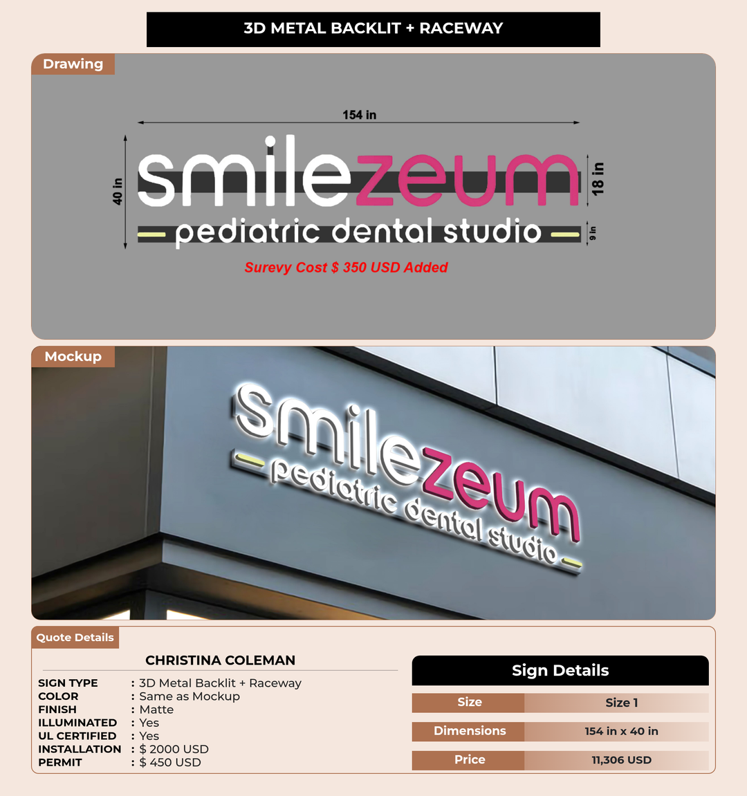 CUSTOM MOCKUP SIGN FOR Christina Coleman