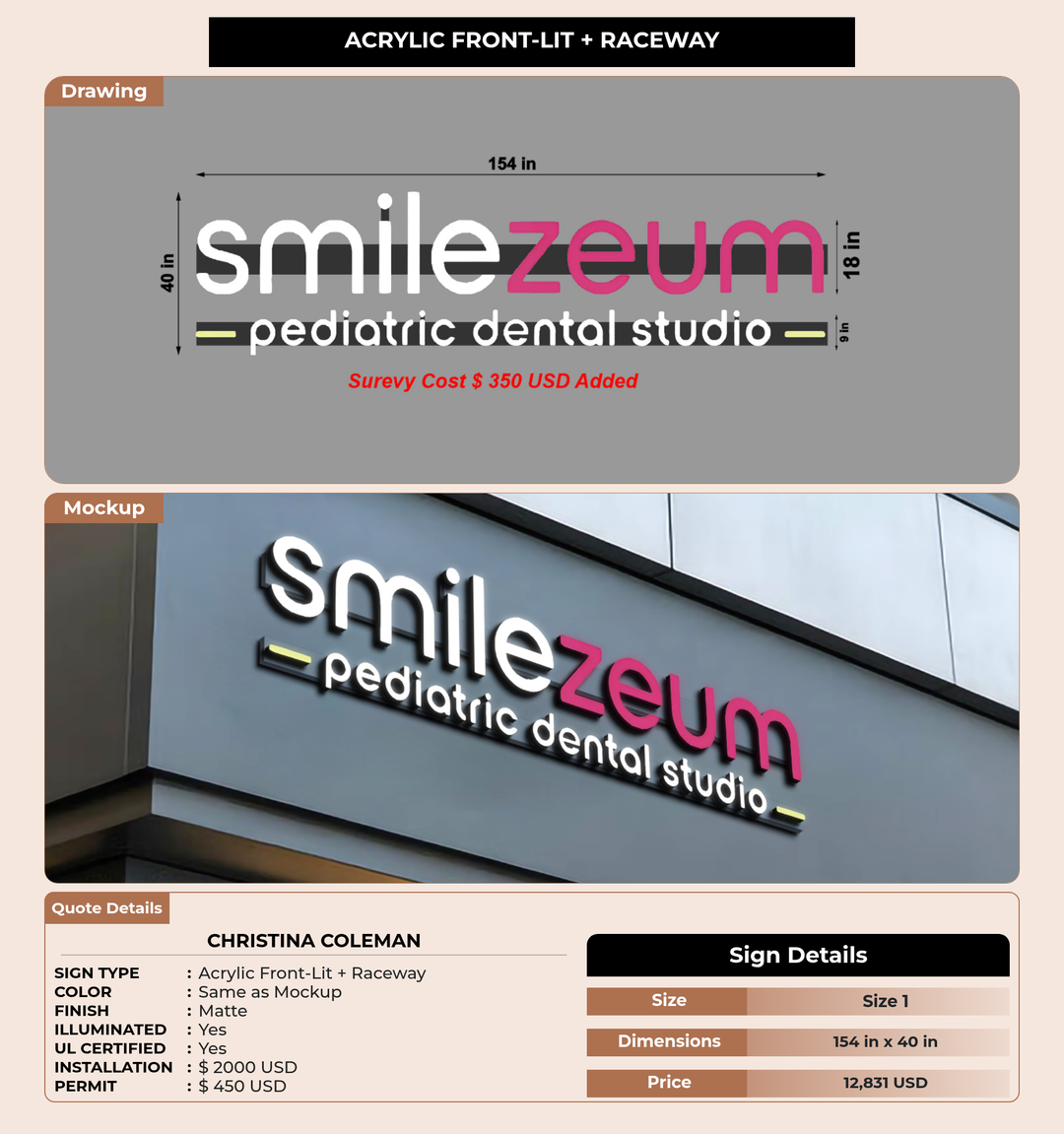 CUSTOM MOCKUP SIGN FOR Christina Coleman