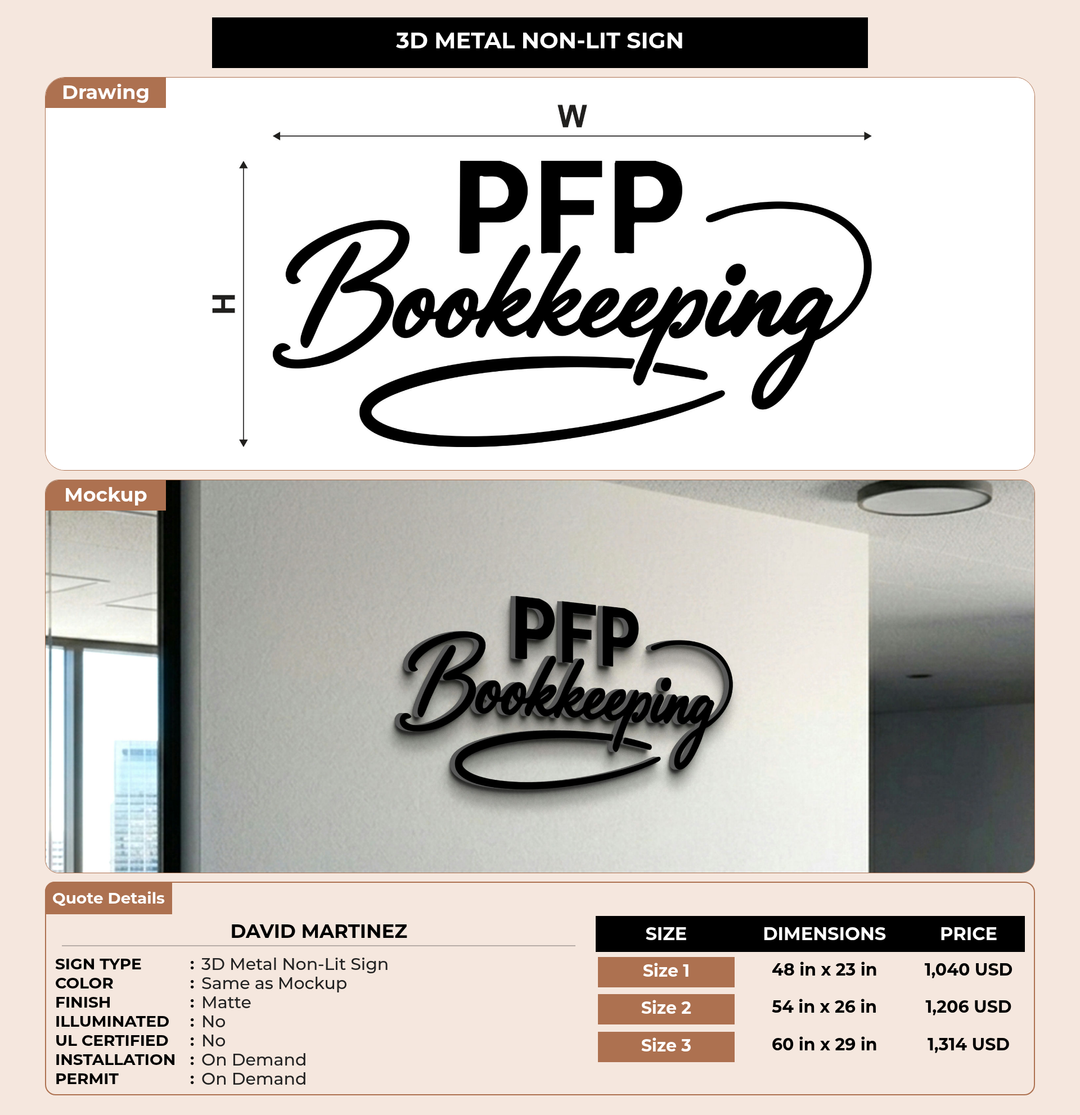 CUSTOM MOCKUP SIGN FOR David Martinez