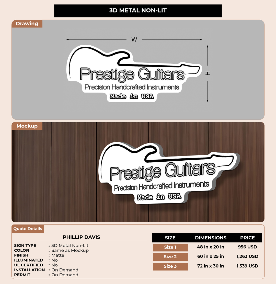 CUSTOM MOCKUP SIGN FOR Phillip Davis