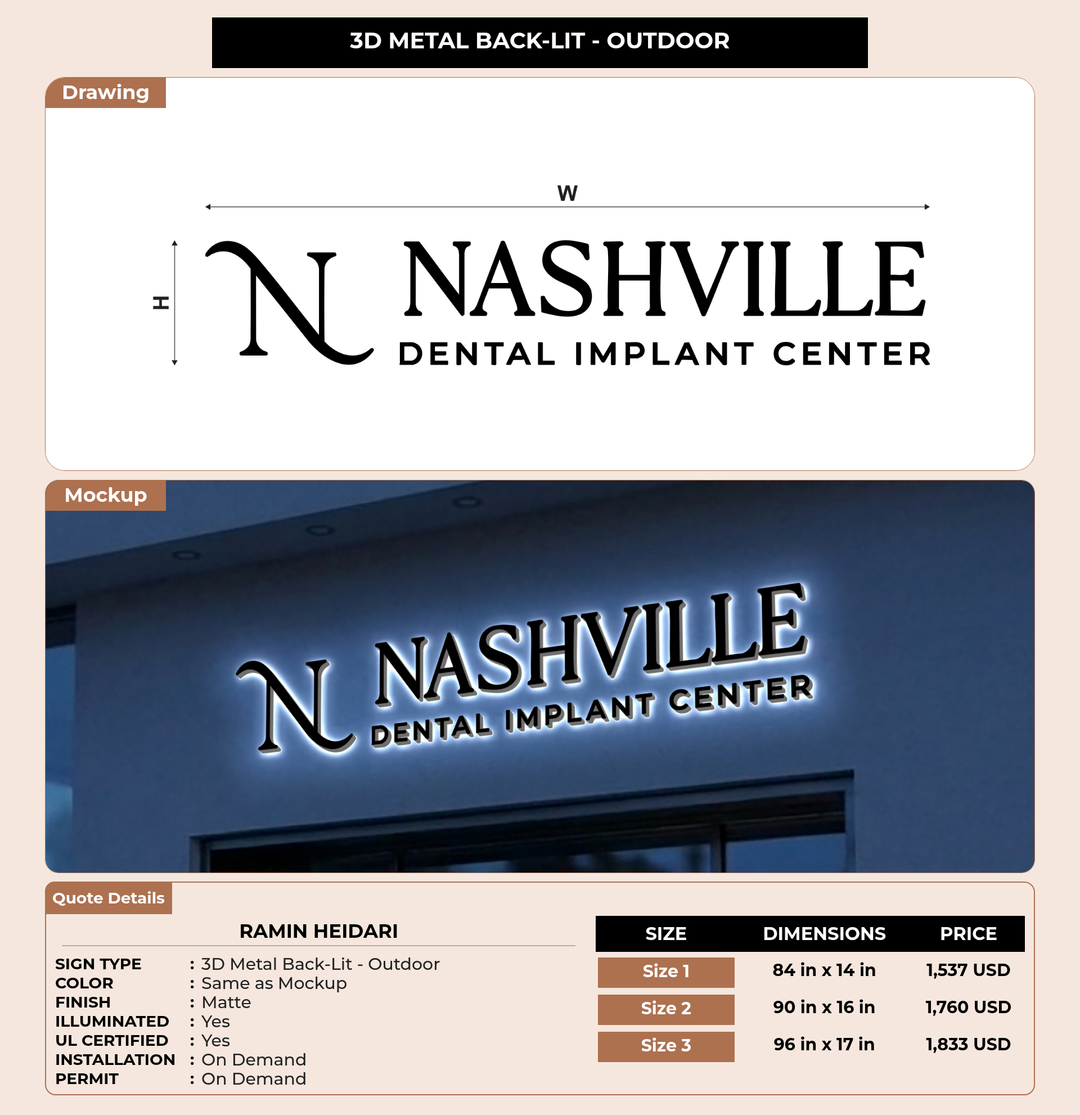 CUSTOM MOCKUP SIGN FOR ramin heidari