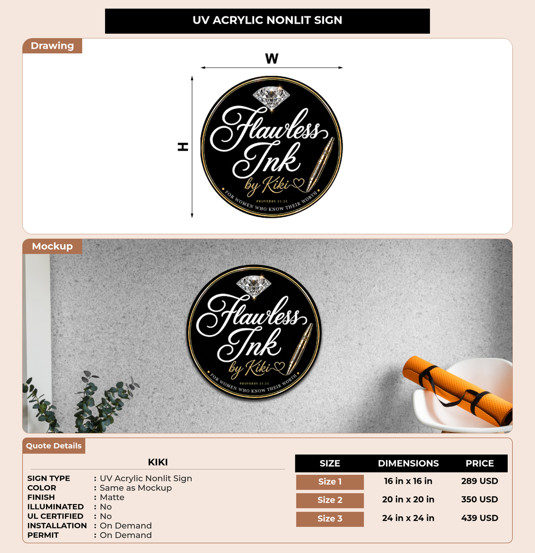CUSTOM MOCKUP SIGN FOR Kiki