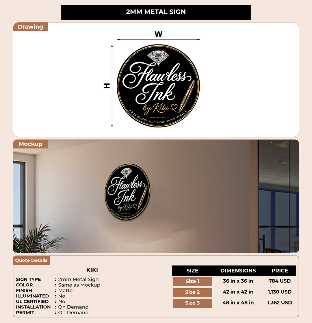 CUSTOM MOCKUP SIGN FOR Kiki