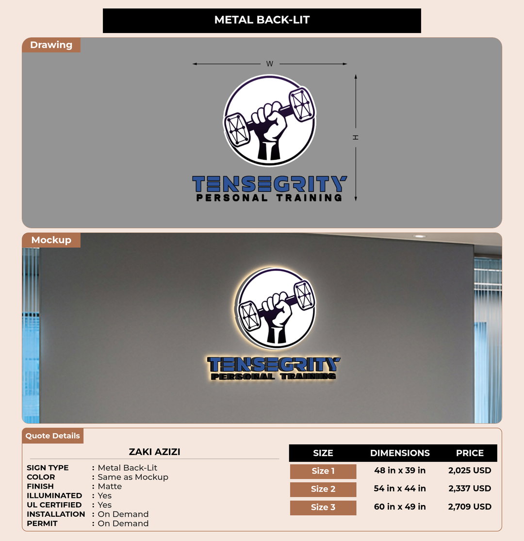 CUSTOM MOCKUP SIGN FOR zaki azizi