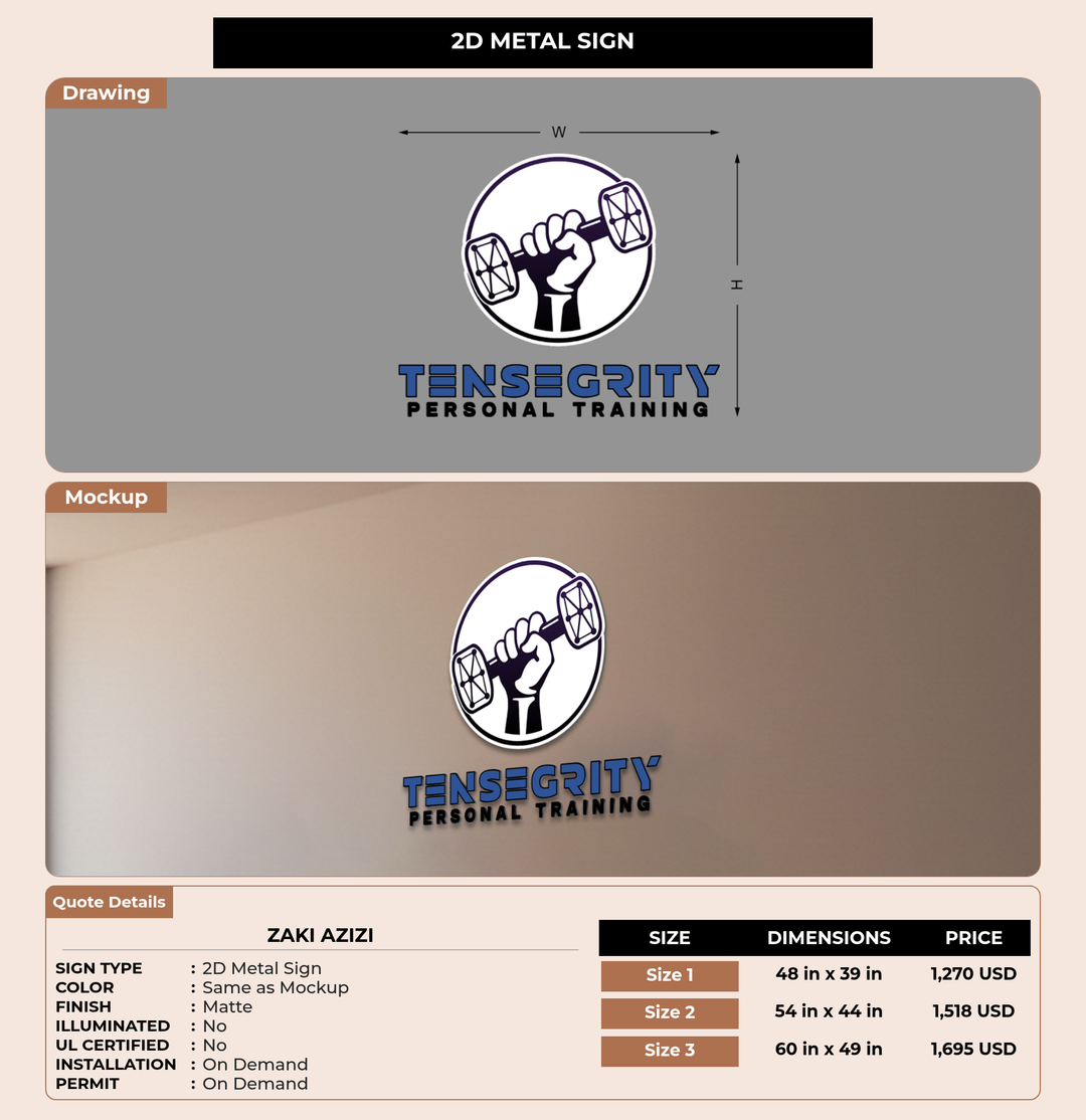 CUSTOM MOCKUP SIGN FOR zaki azizi