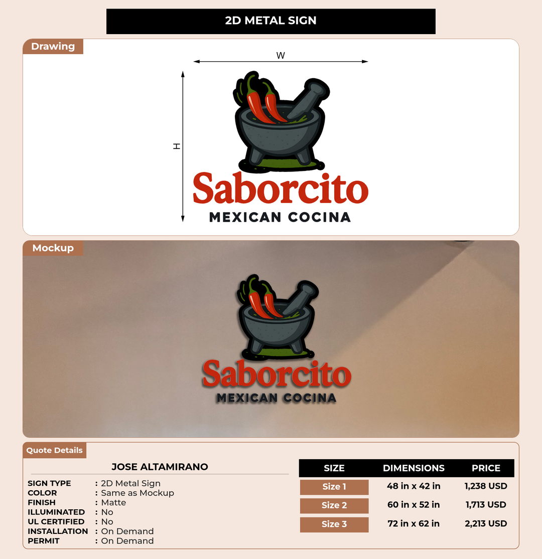CUSTOM MOCKUP SIGN FOR Jose Altamirano