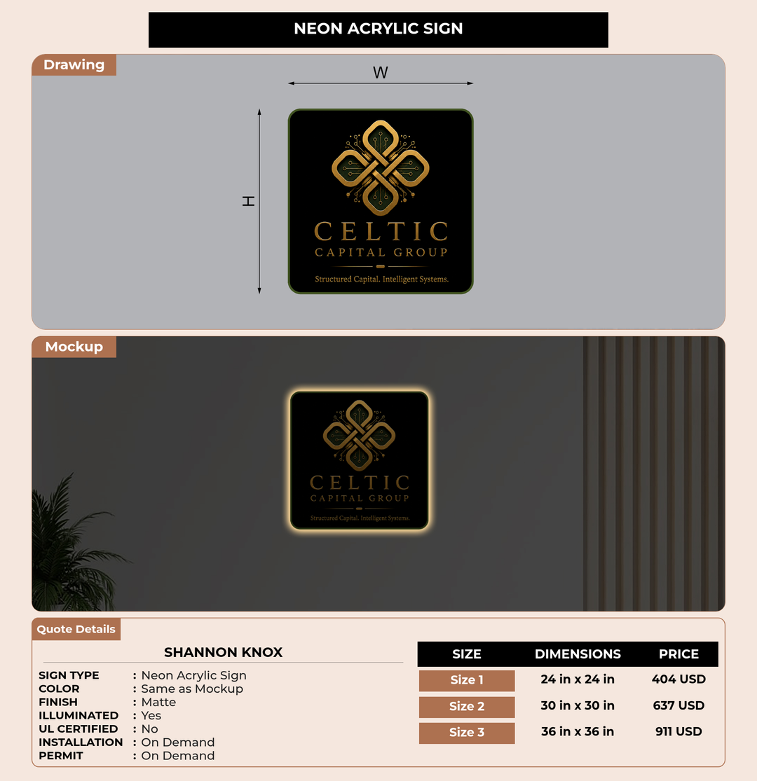 CUSTOM MOCKUP SIGN FOR Shannon Knox