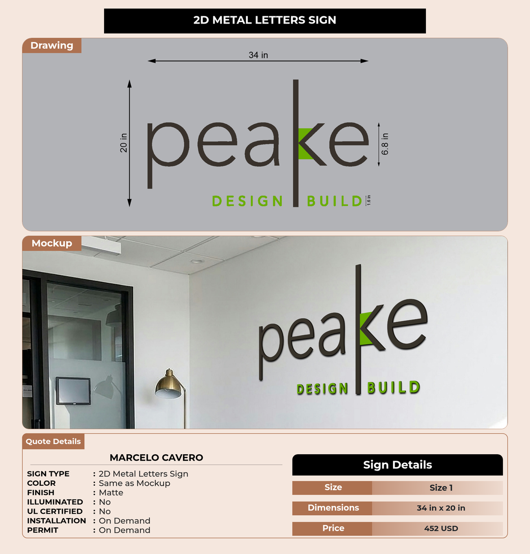 CUSTOM MOCKUP SIGN FOR Marcelo Cavero