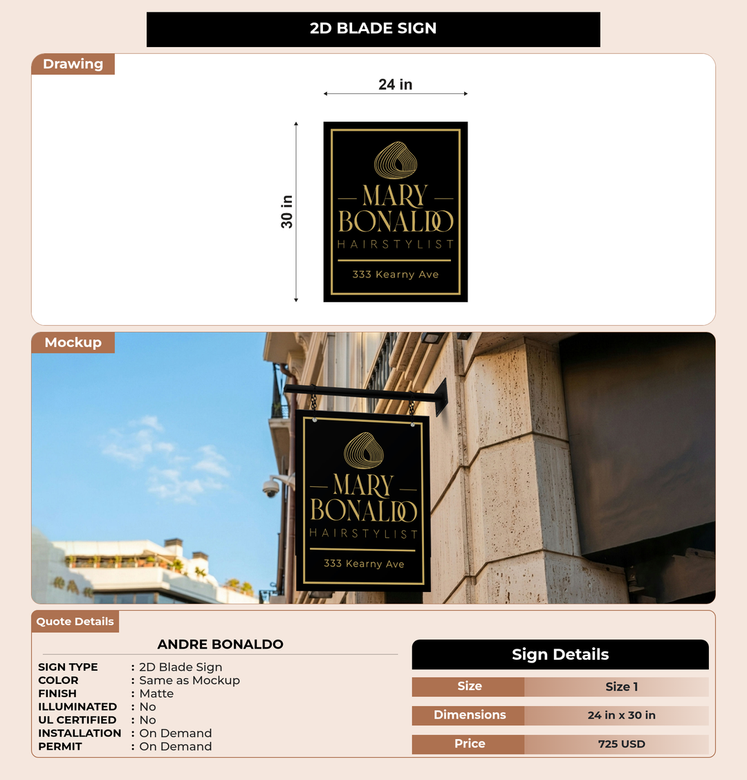CUSTOM MOCKUP SIGN FOR Andre bonaldo