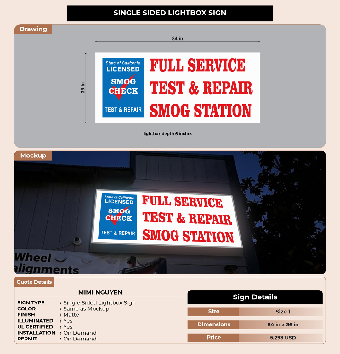 CUSTOM MOCKUP SIGN FOR Mimi Nguyen