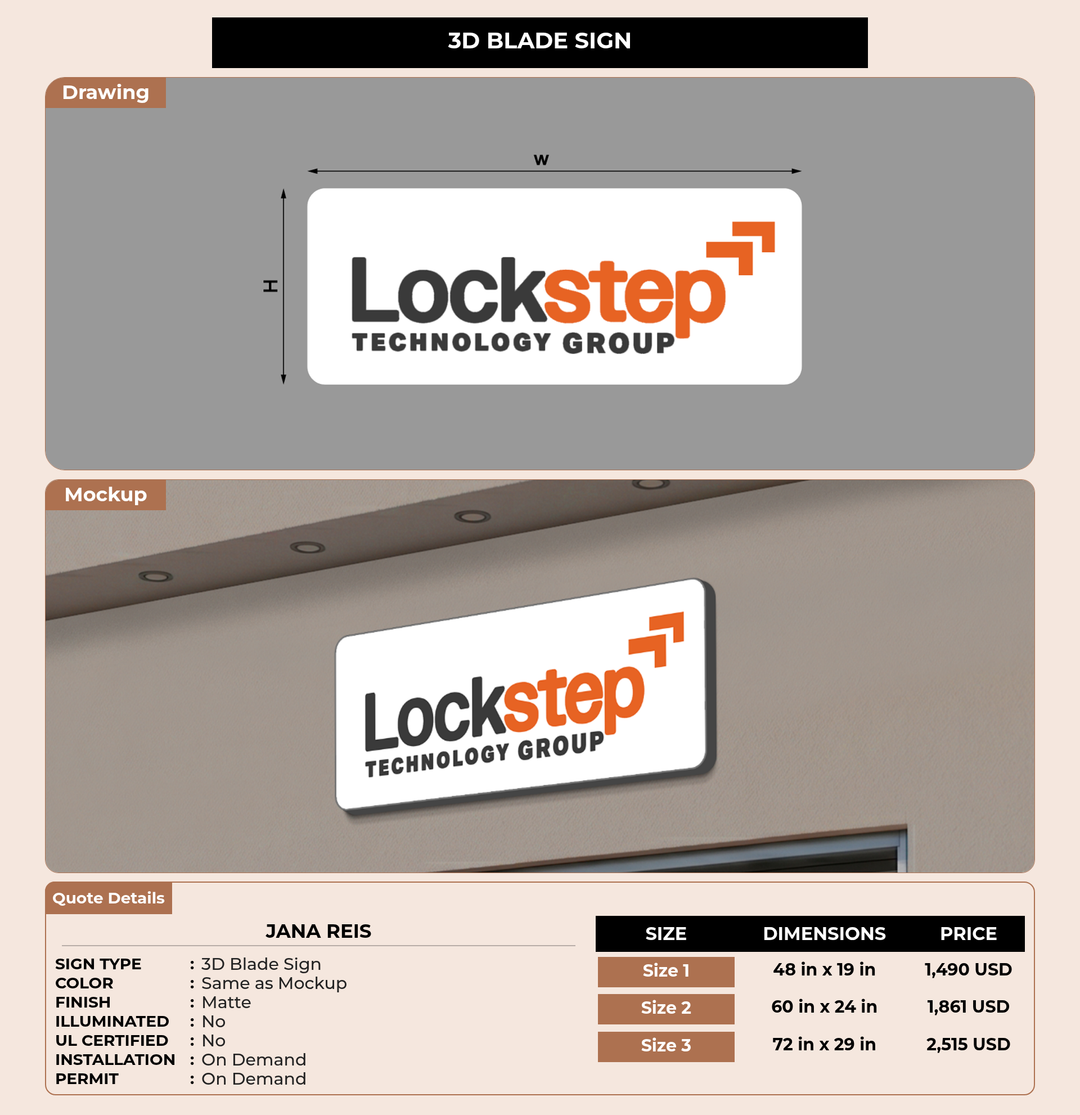 CUSTOM MOCKUP SIGN FOR Jana Reis