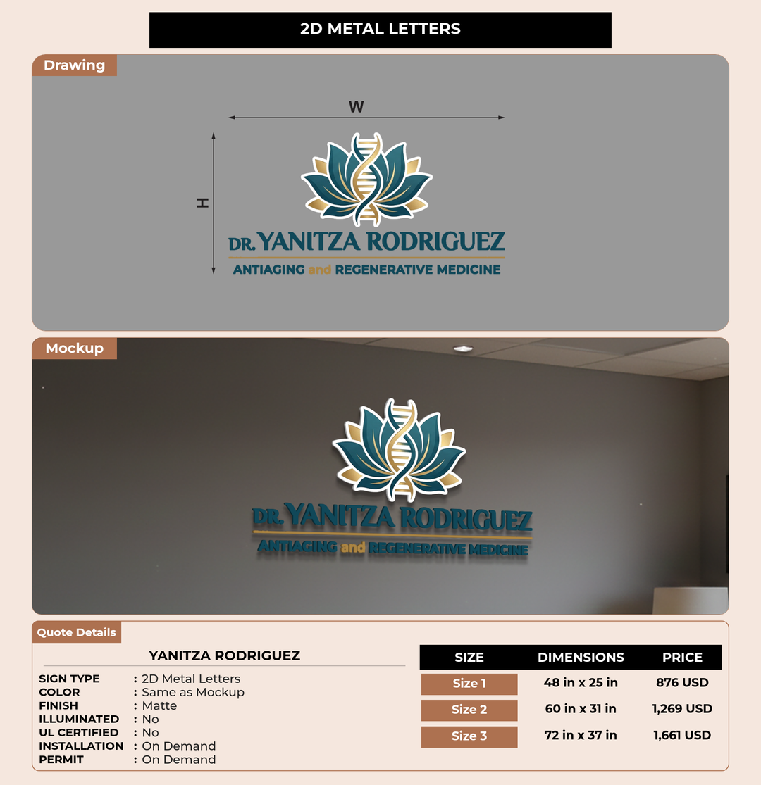 CUSTOM MOCKUP SIGN FOR YANITZA RODRIGUEZ