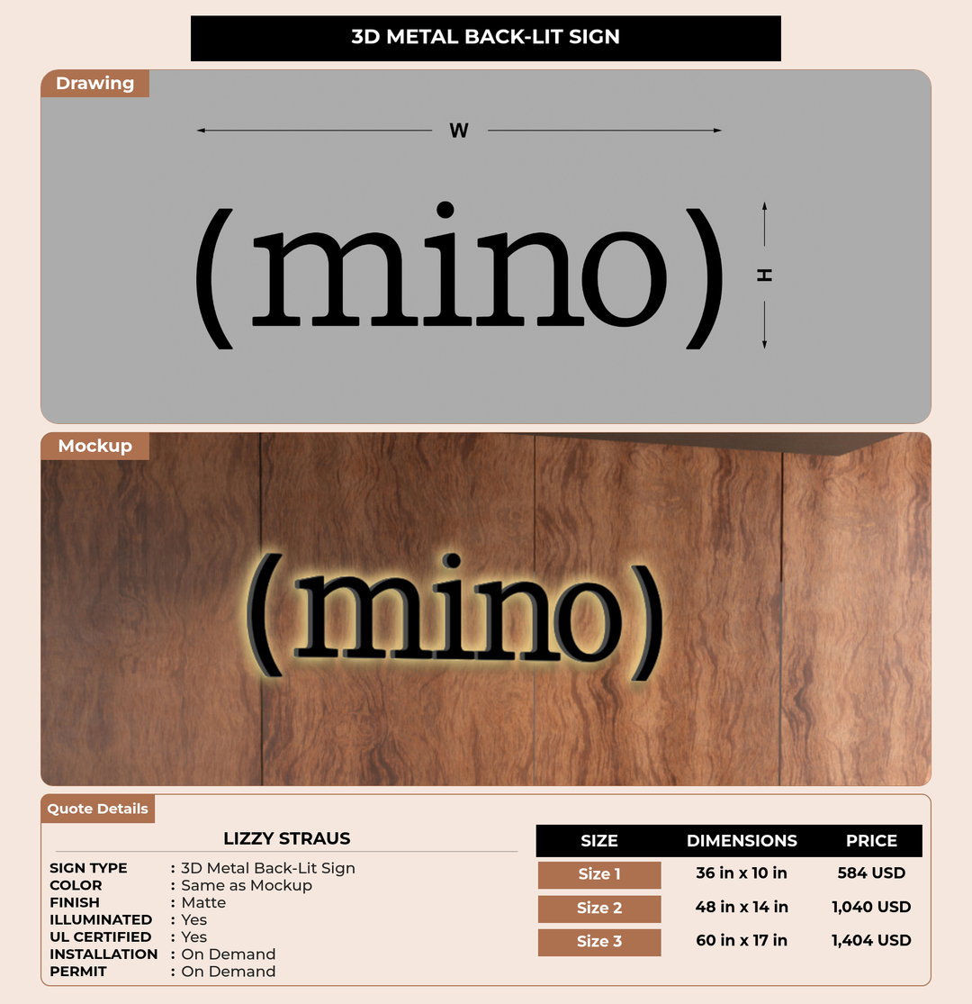 CUSTOM MOCKUP SIGN FOR lizzy Straus