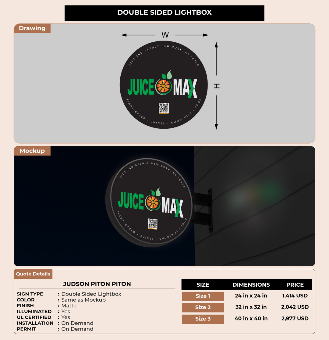 CUSTOM MOCKUP SIGN FOR Judson piton Piton