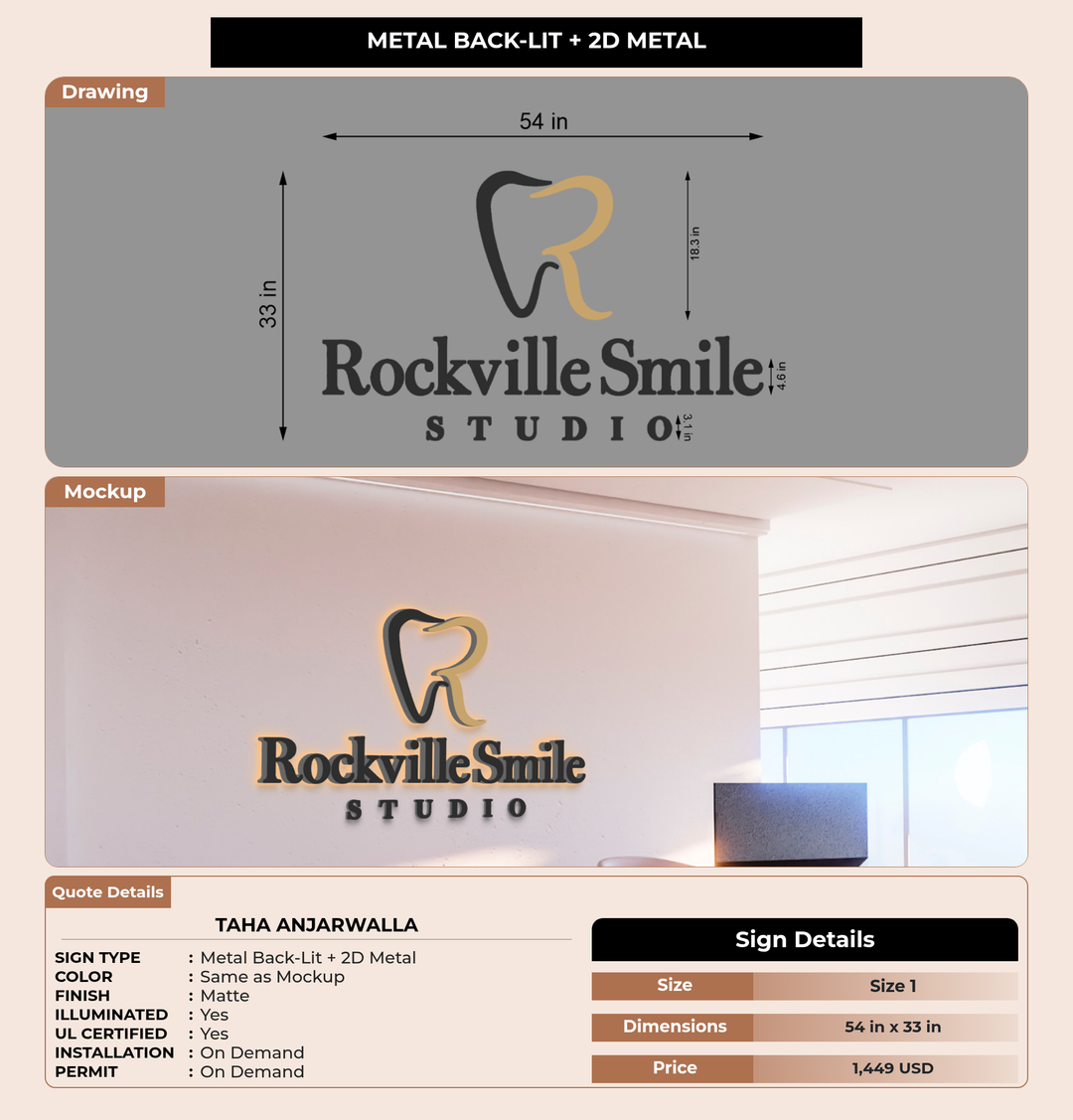 CUSTOM MOCKUP SIGN FOR Taha  Anjarwalla