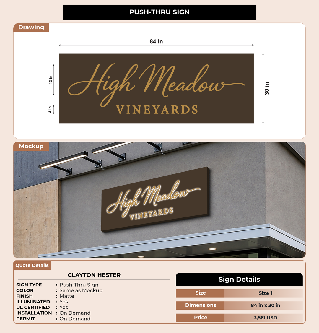 CUSTOM MOCKUP SIGN FOR Clayton Hester