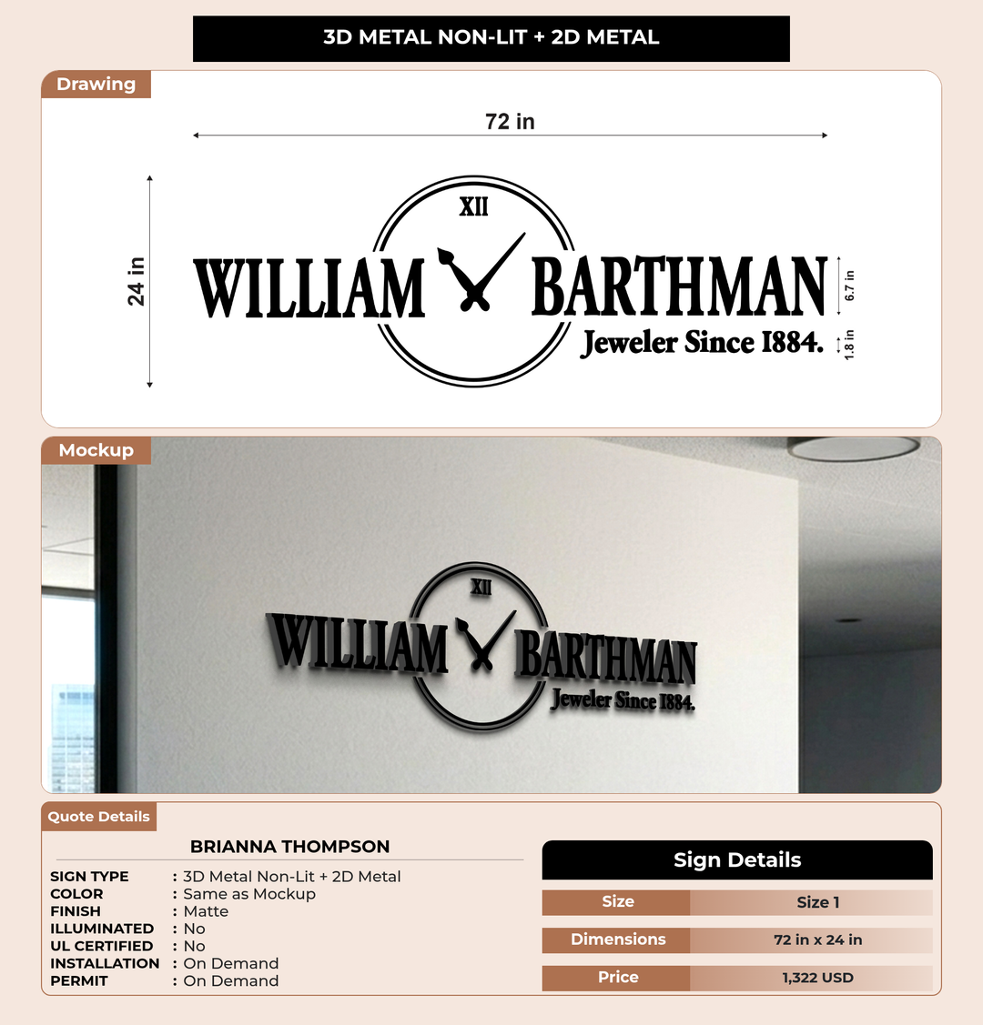 CUSTOM MOCKUP SIGN FOR Brianna Thompson