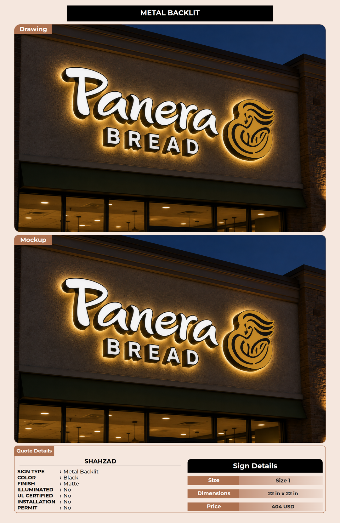CUSTOM MOCKUP SIGN FOR shahzad