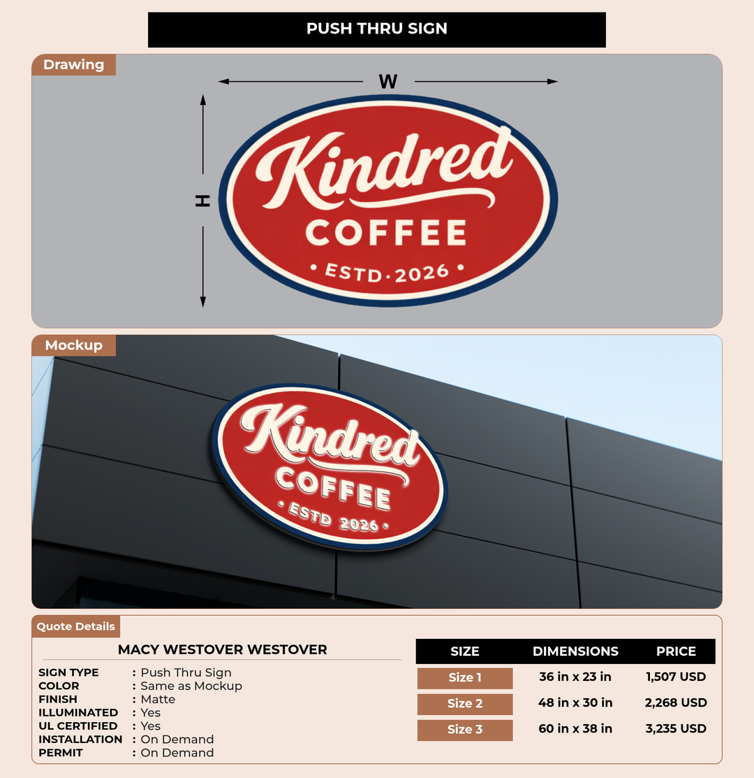 CUSTOM MOCKUP SIGN FOR Macy Westover Westover