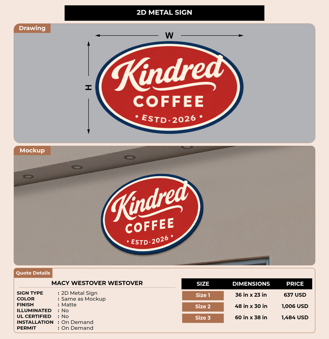 CUSTOM MOCKUP SIGN FOR Macy Westover Westover