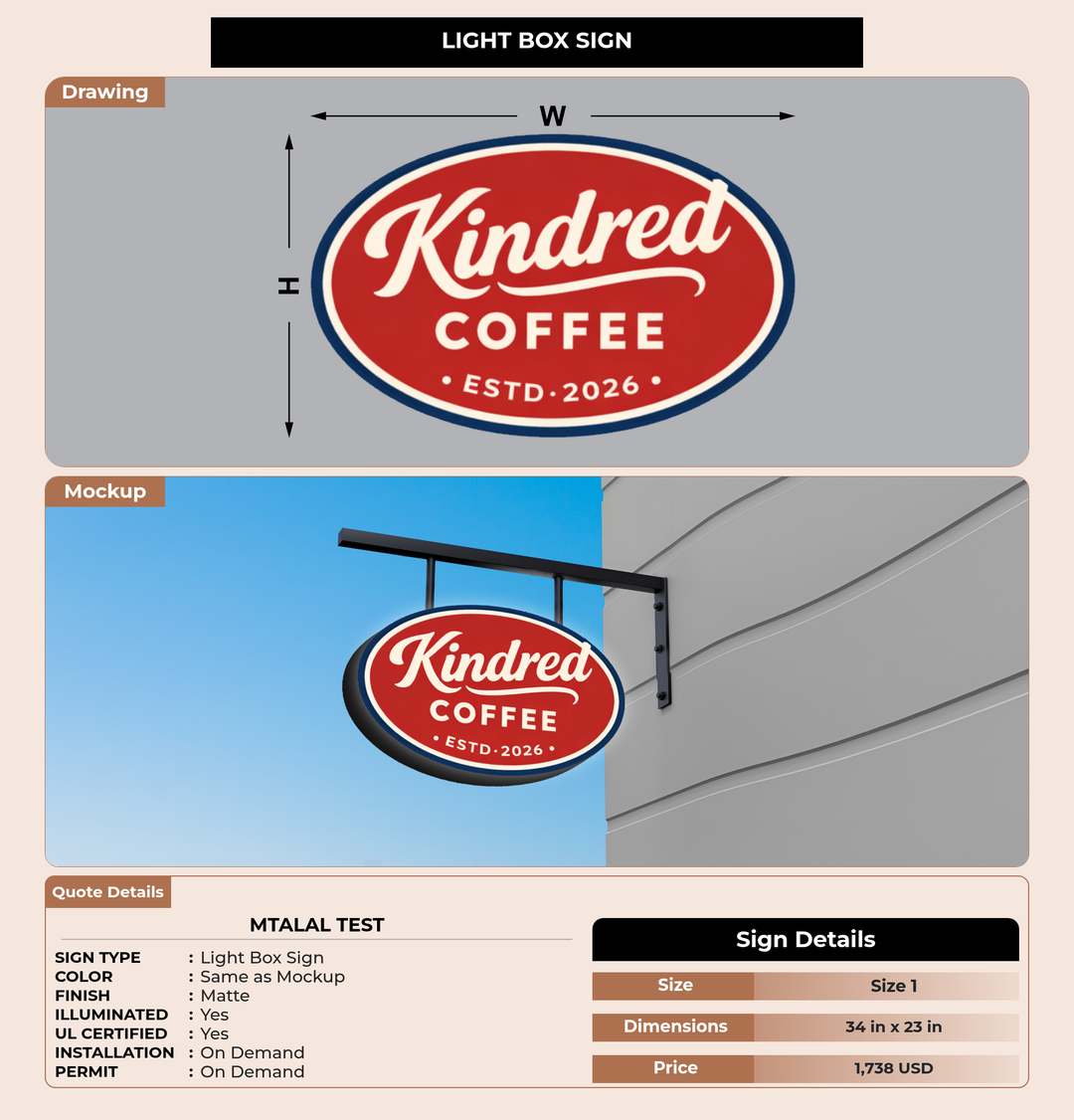 CUSTOM MOCKUP SIGN FOR mtalal test