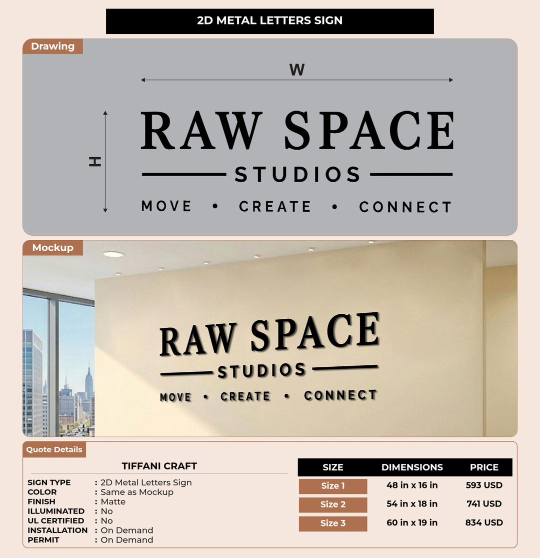 CUSTOM MOCKUP SIGN FOR Tiffani Craft