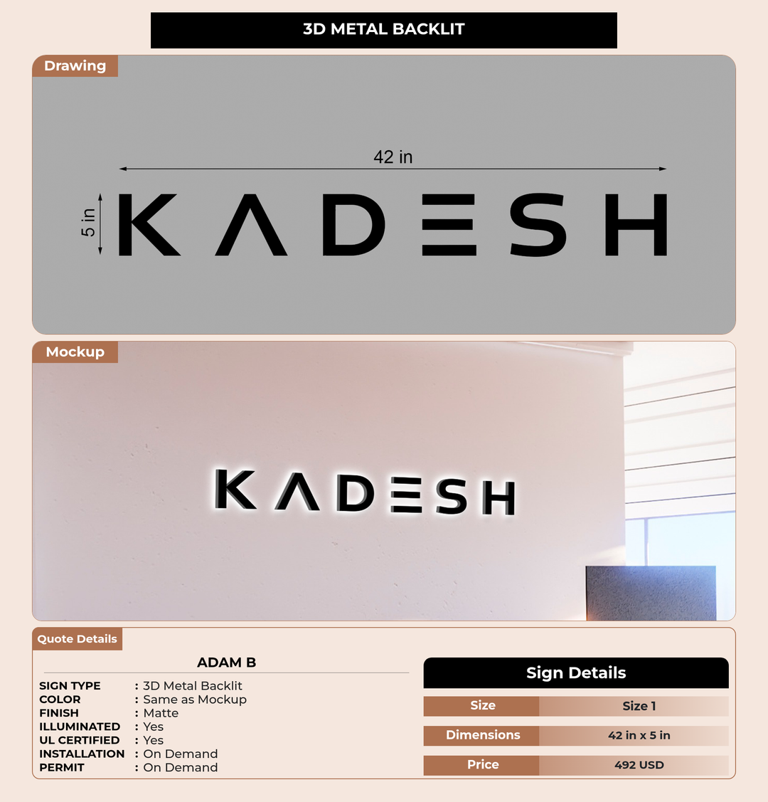 CUSTOM MOCKUP SIGN FOR Adam B