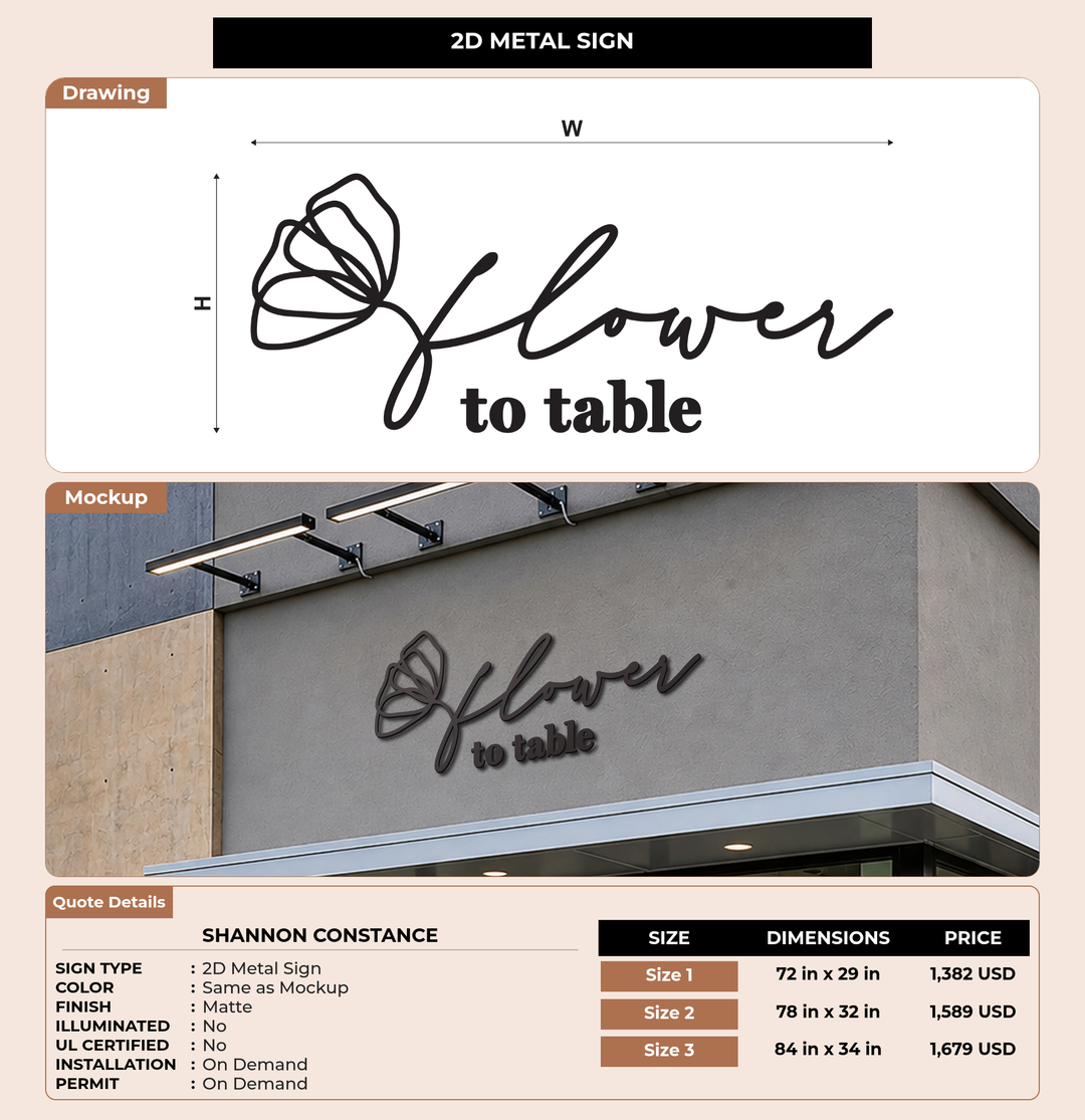 CUSTOM MOCKUP SIGN FOR Shannon Constance