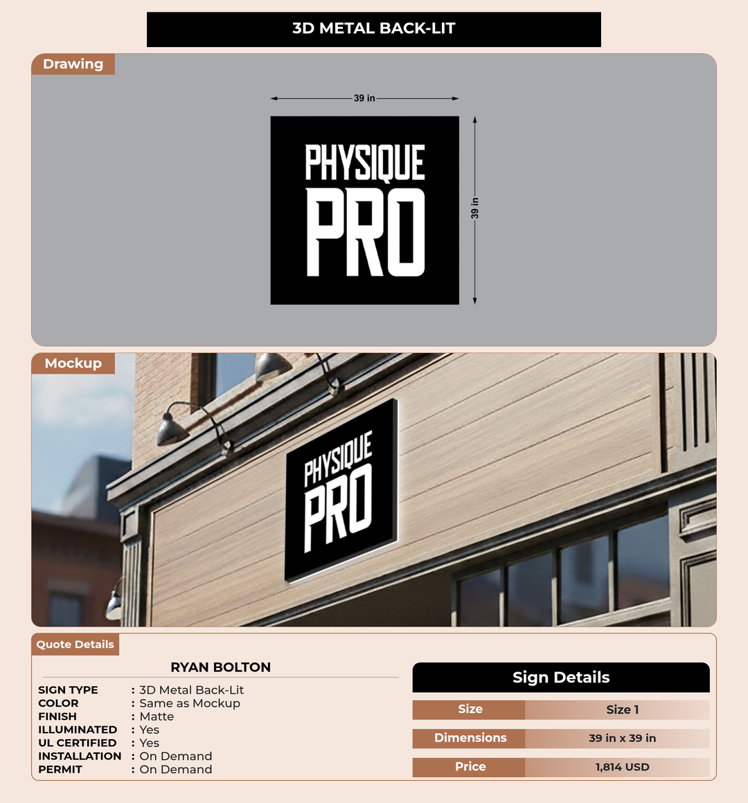 CUSTOM MOCKUP SIGN FOR Ryan Bolton