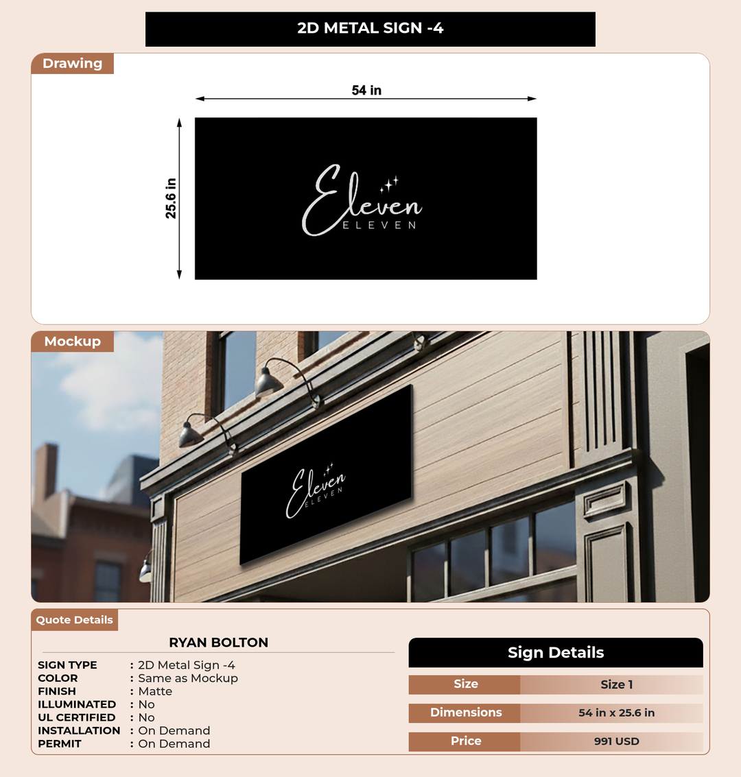 CUSTOM MOCKUP SIGN FOR Ryan Bolton