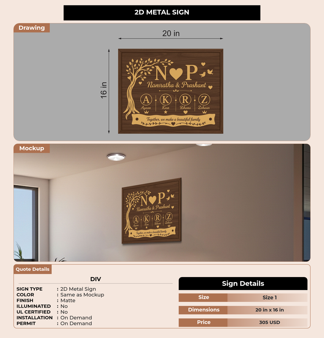 CUSTOM MOCKUP SIGN FOR Div