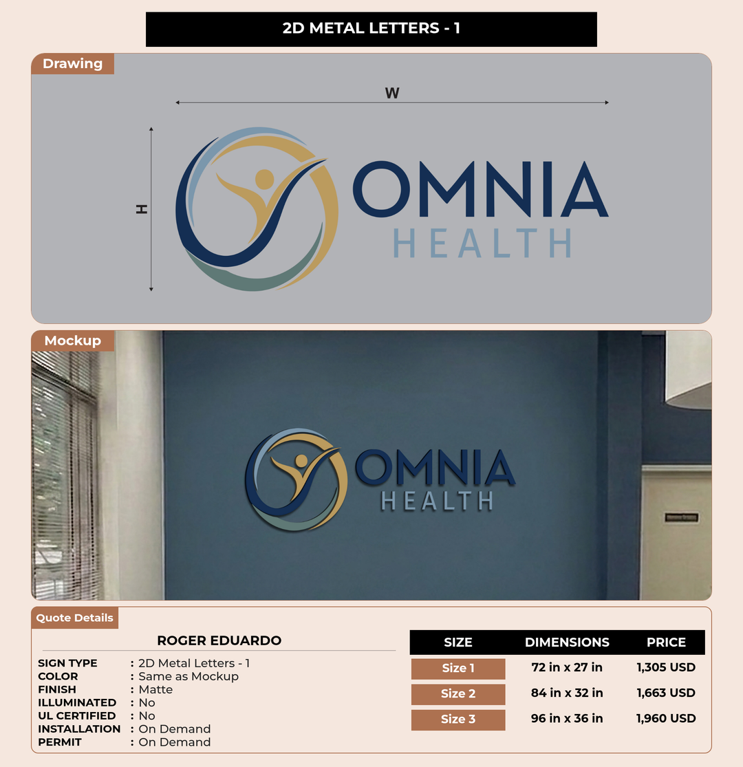 CUSTOM MOCKUP SIGN FOR Roger Eduardo